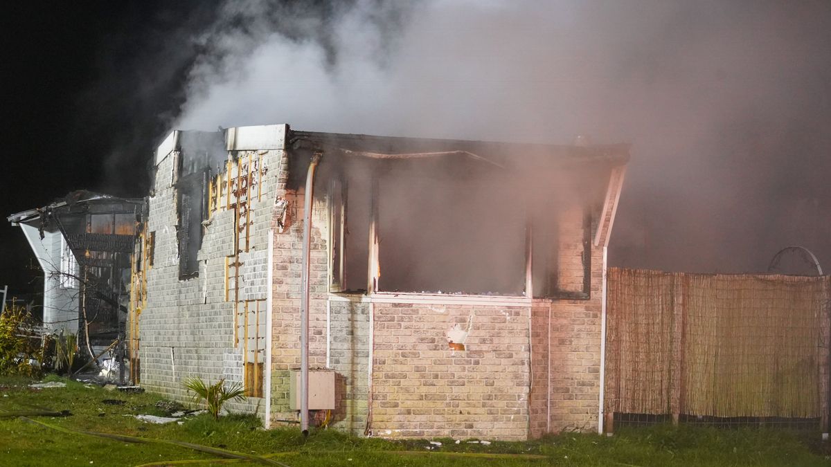Stacaravan uitgebrand op recreatiepark Anloo