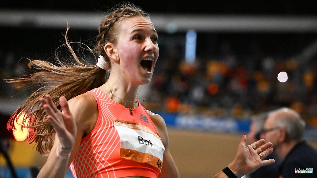 19 februari 2023: Femke Bol breekt record