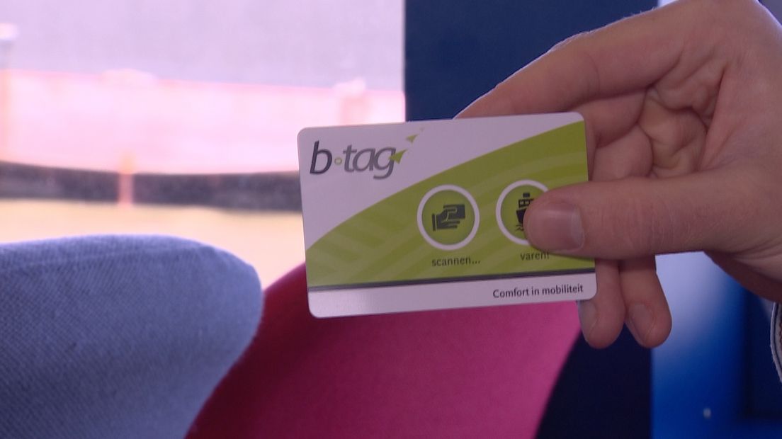 De b-tag, het nieuwe betaalmiddel voor de veerboot