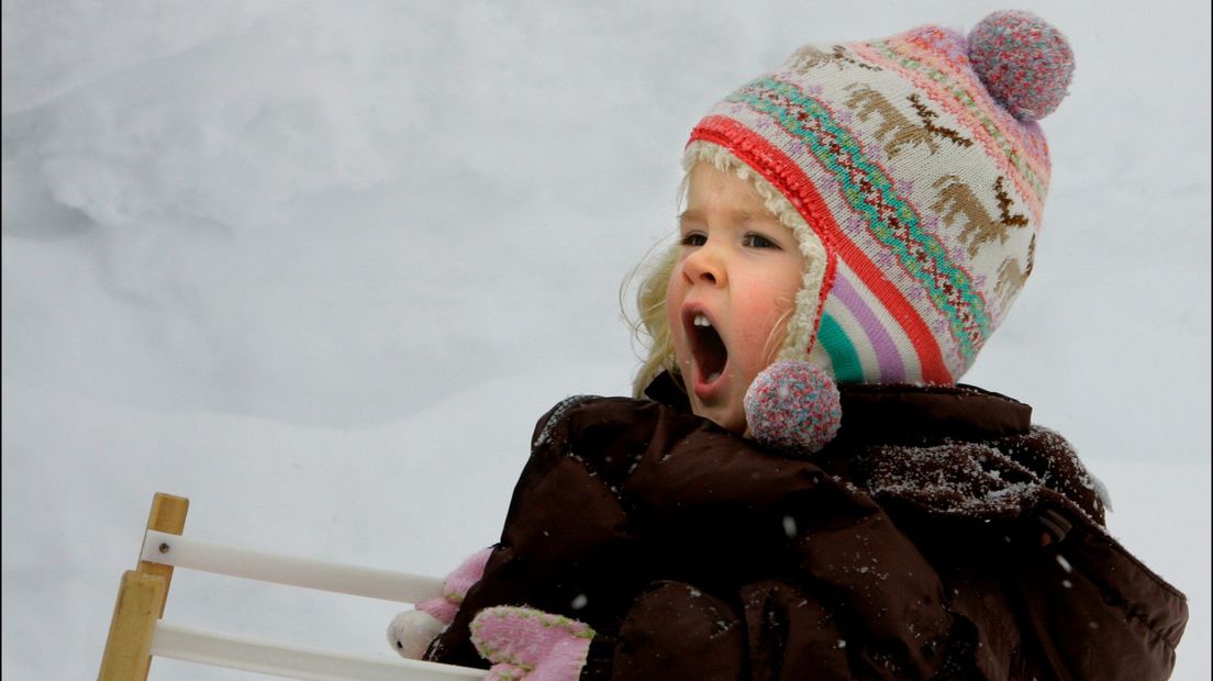 Amalia tijdens een skivakantie in 2006 in het Oostenrijkse Lech