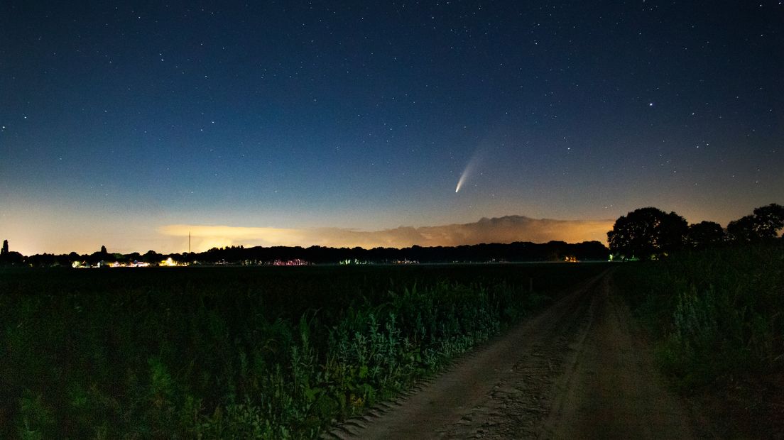 Komeet Neowise in de buurt van Lunteren.