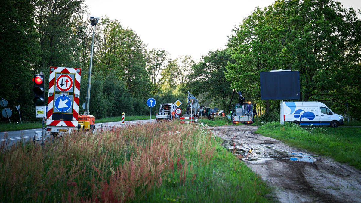 Waterleidingbreuk bij Klazienaveen gedicht, waterdruk nog niet overal hersteld