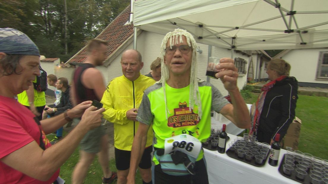 Wijntje tijdens de marathon