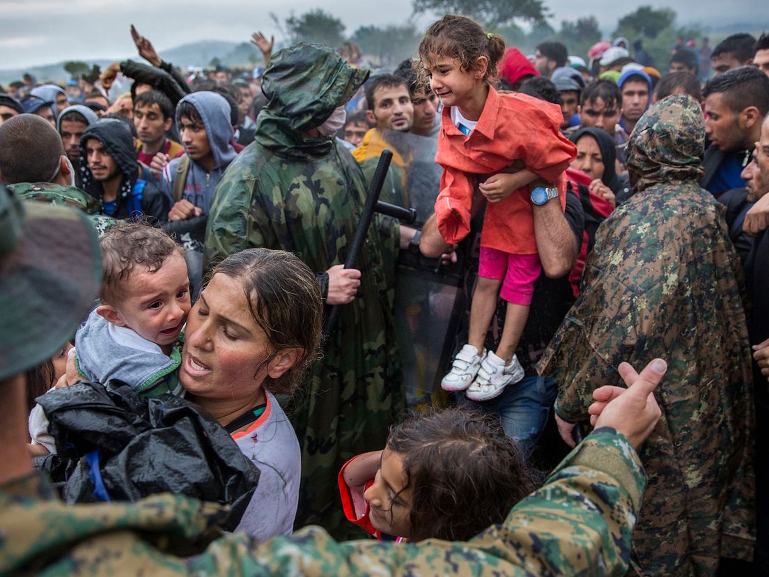 Vluchtelingenstroom in beeld (Fotograaf Arie Kievit)