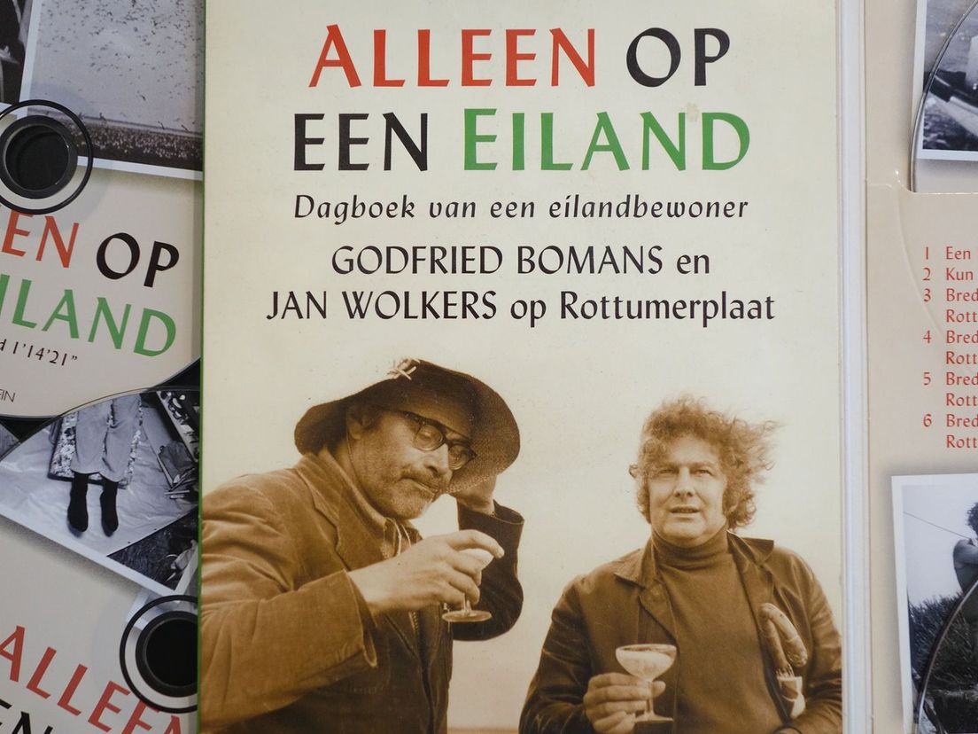 Godfried Bomans en Jan  Wolkers op Rottumerplaat