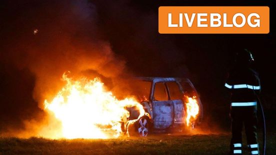 auto gaat in vlammen op • ongelukken door gladheid. auto gaat in vlammen op • ongelukken door gladheid.