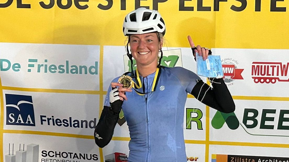 Rosanne Reijne wie de earste frou by de Stepalvestêdetocht