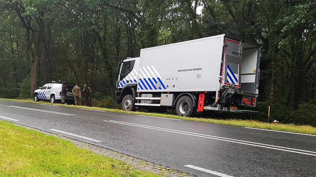 Defensiemedewerkers in het gebied (Rechten: Persbureau Meter)