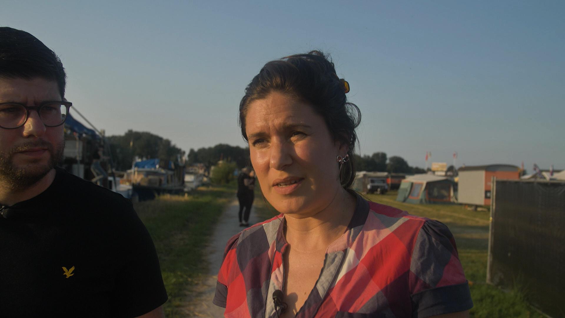 Eke Folkerts en Sijbe Knol op it Feanhoopfestival