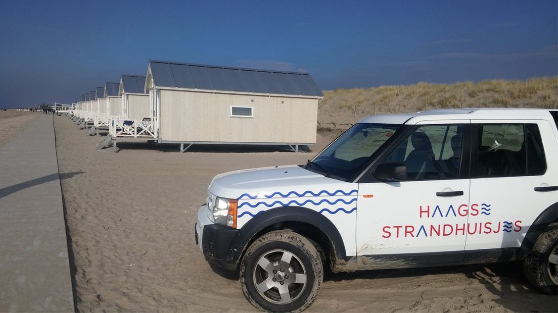 Strandhuisjes op Kijkduin.