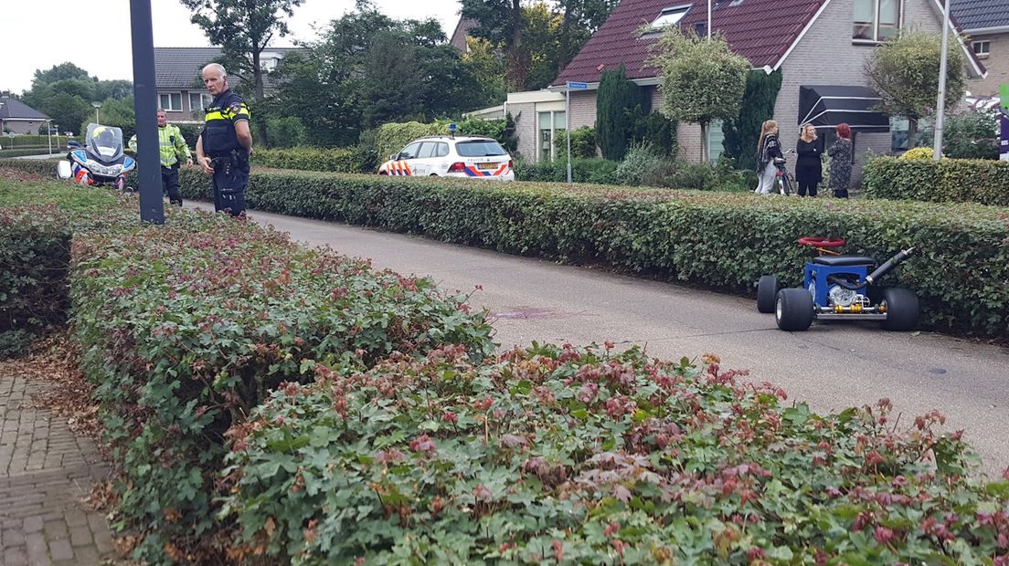 Ongeluk met zelfgebouwde kart