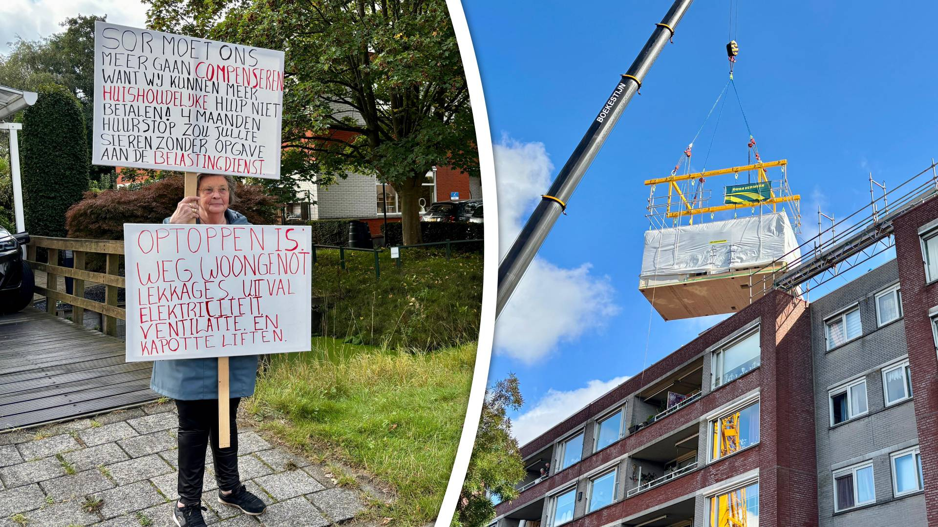 Niet alle bewoners zijn blij met de optopwerkzaamheden