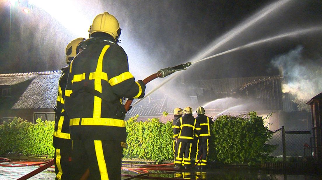 Brandweer rukt uit voor schuurbrand