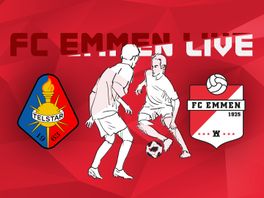 FC Emmen binnen een kwartier na rust weer langs tiental van Telstar, volg hier de wedstrijd