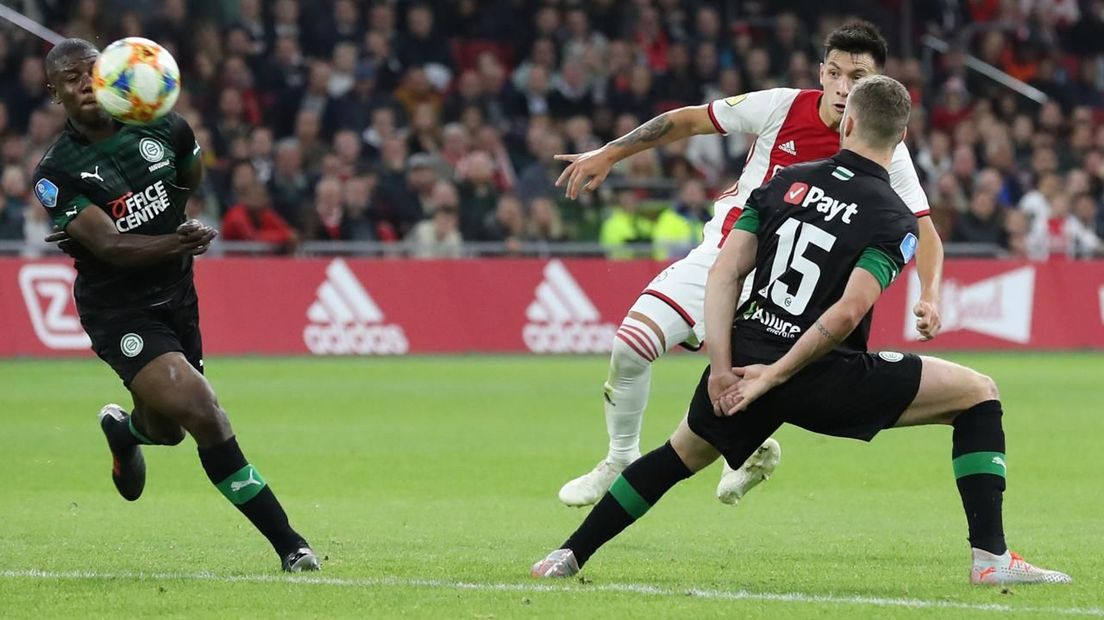 Martinez maakte in september de eerste goal voor Ajax
