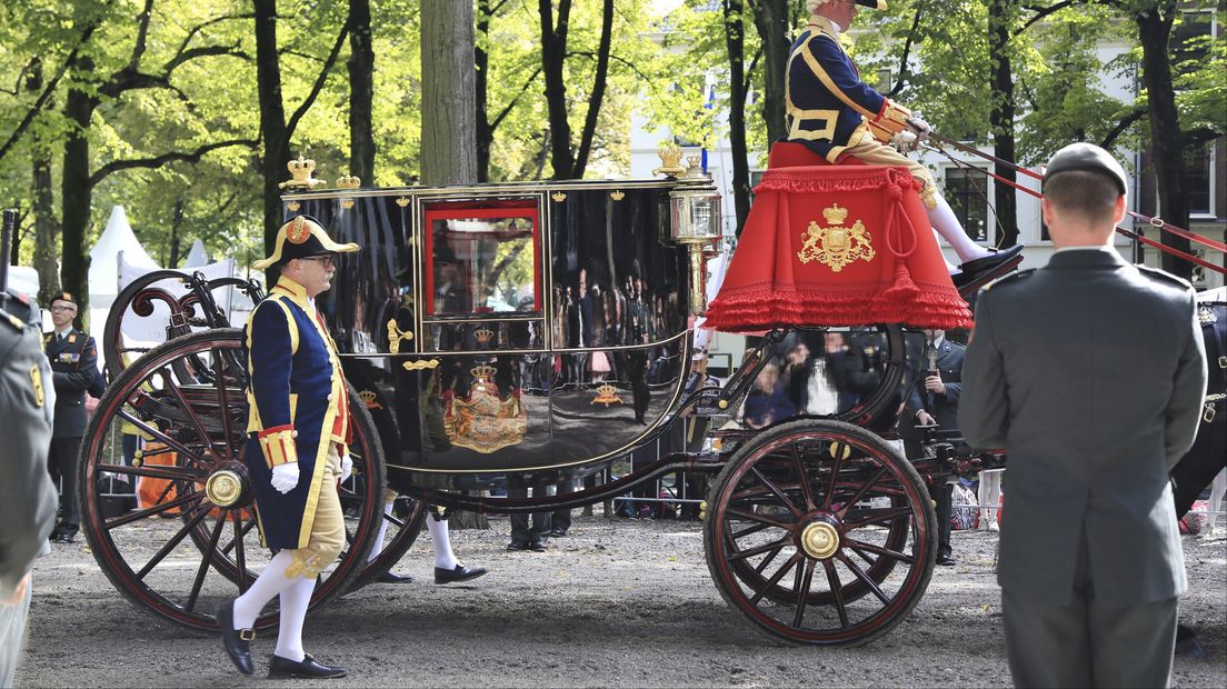 De galacoupe bij Prinsjesdag in 2017