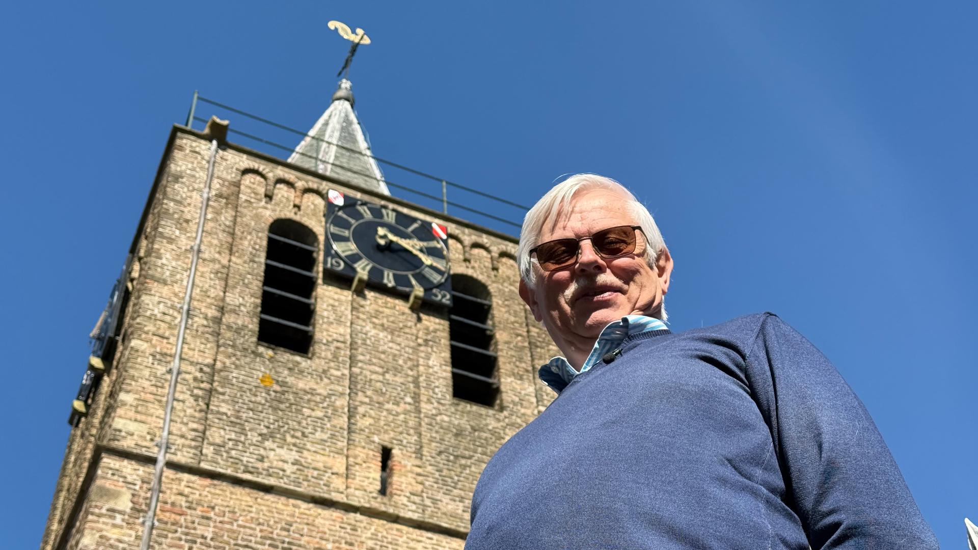 Geen angst voor instorten scheve kerktoren in Linschoten: 'Al een eeuw geen centimeter schuiner'