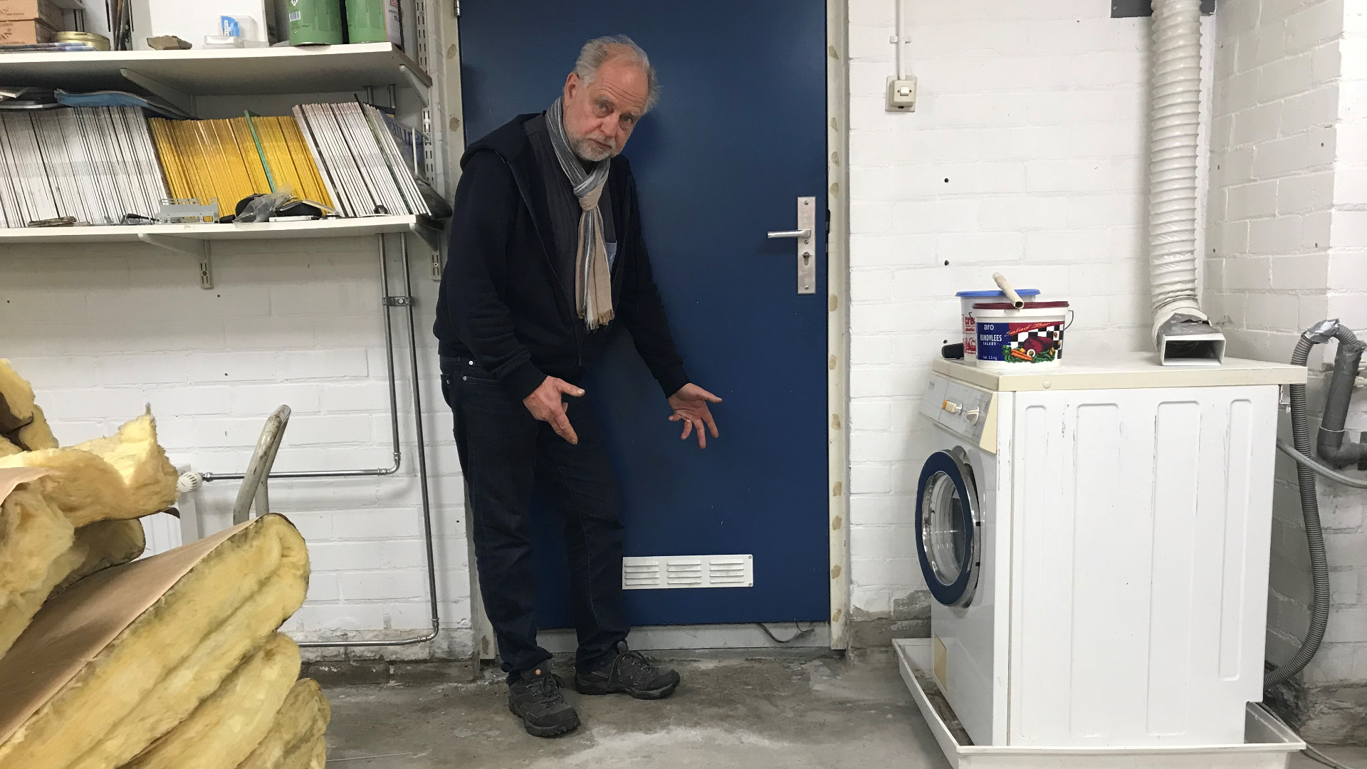 Experiment in de kelder van Tom moet natte voeten in Doorn voorkomen