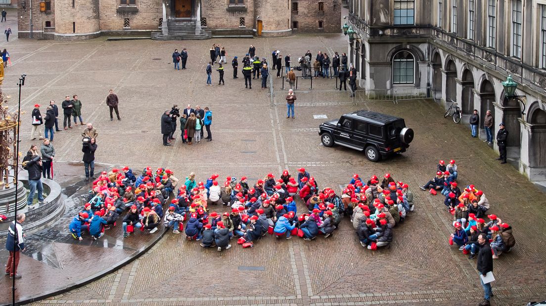 Hoopvolle boodschap van basisschoolleerlingen 