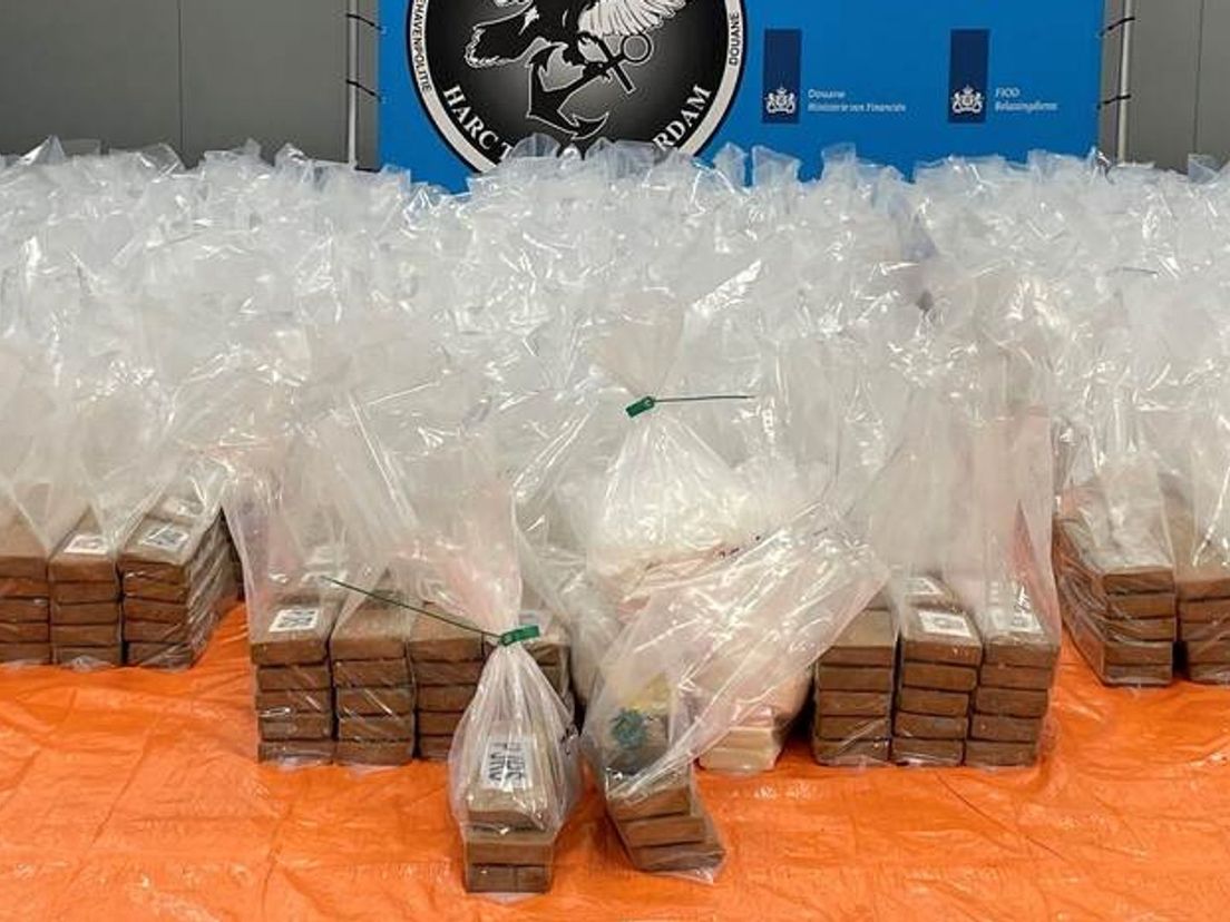 De 2814 kilo cocaïne zat verstopt tussen een lading bevroren pijlinktvis