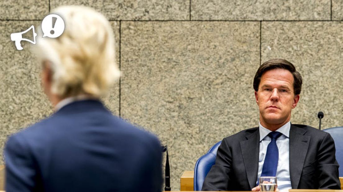 Wilders en Rutte hebben afgezegd (Rechten: ANP / Jerry Lampen)