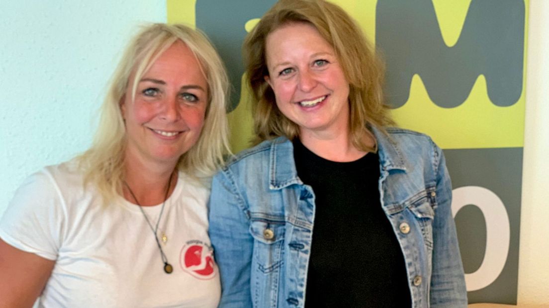 Tamara (team Haagse Hakkies) en Joyce (team Haagse Annies)