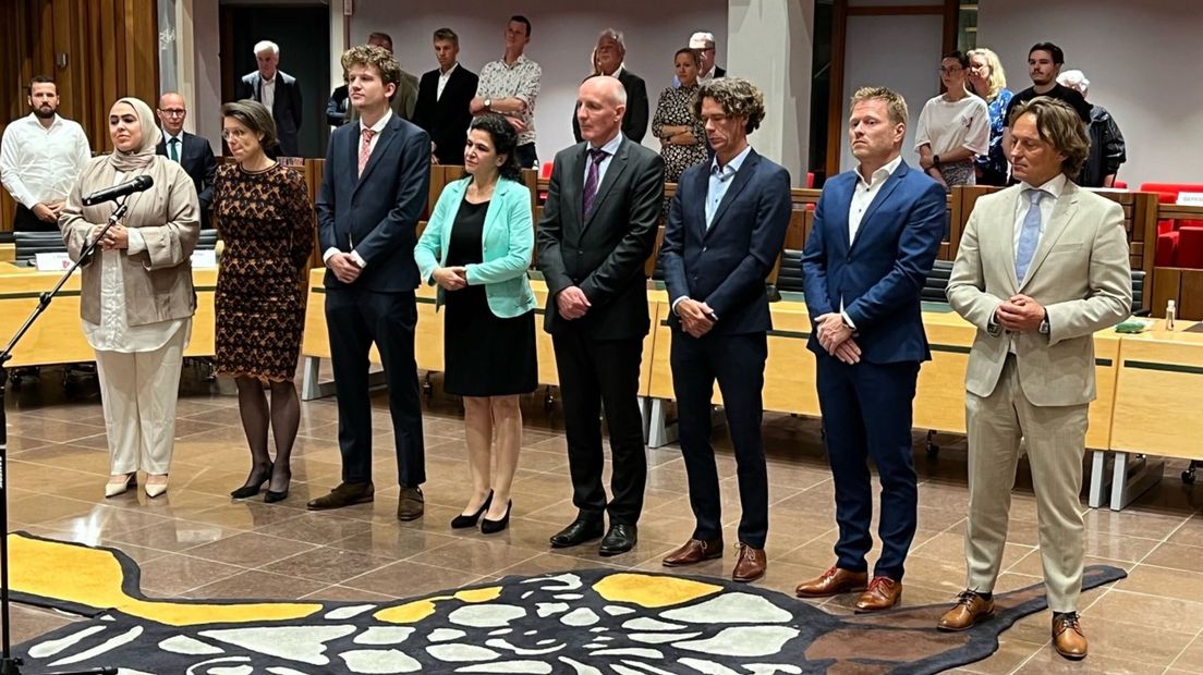 De nieuwe ploeg wethouders in Amersfoort wordt beëdigd