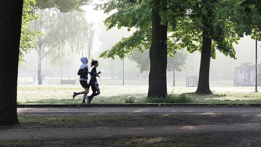 Hardlopers ter illustratie