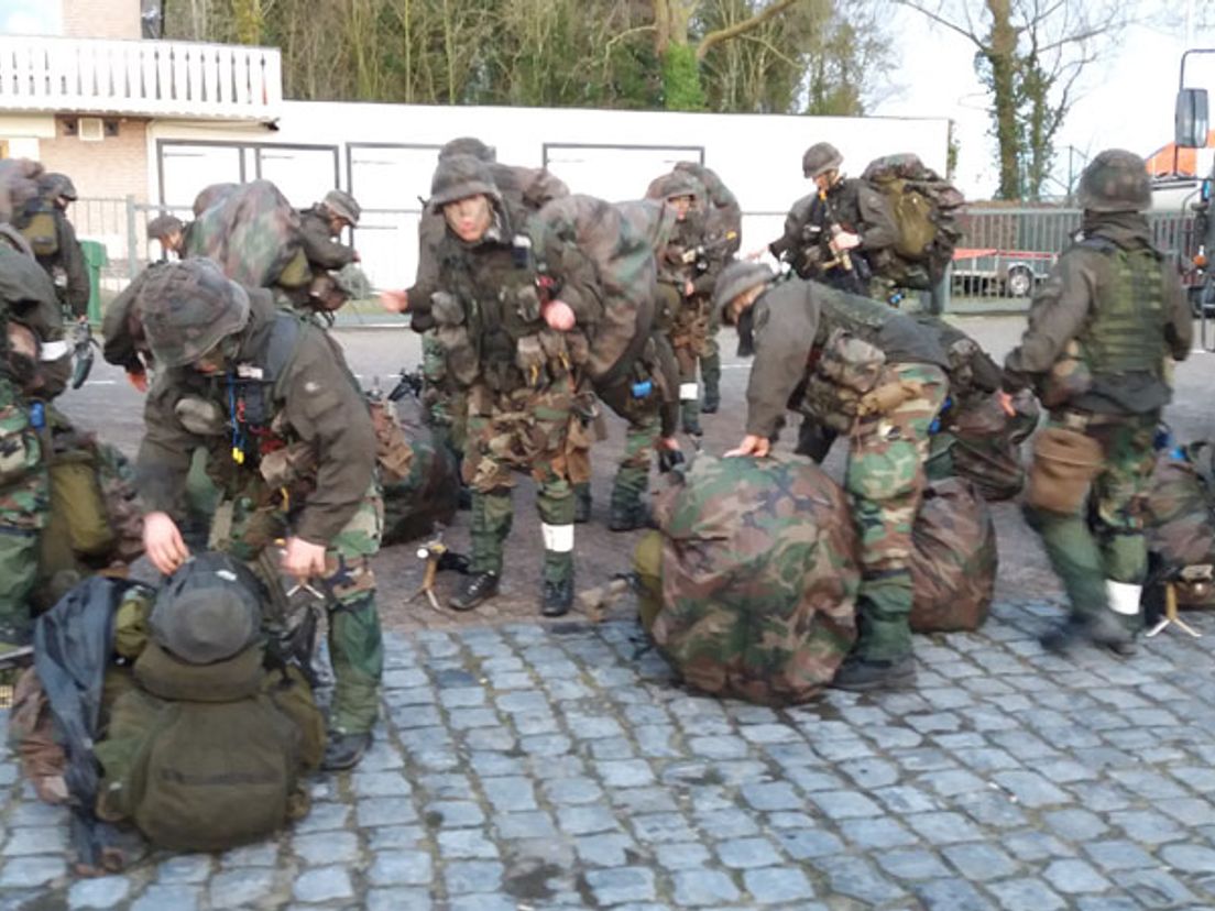 De mariniers in Numansdorp