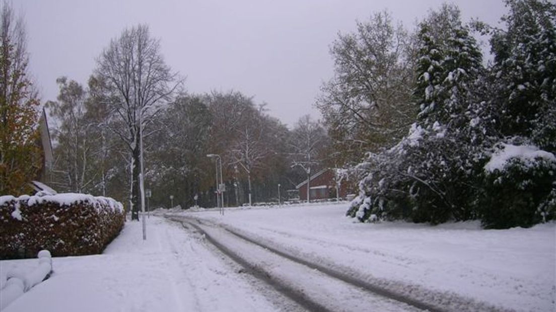 Sneeuw in Overijssel