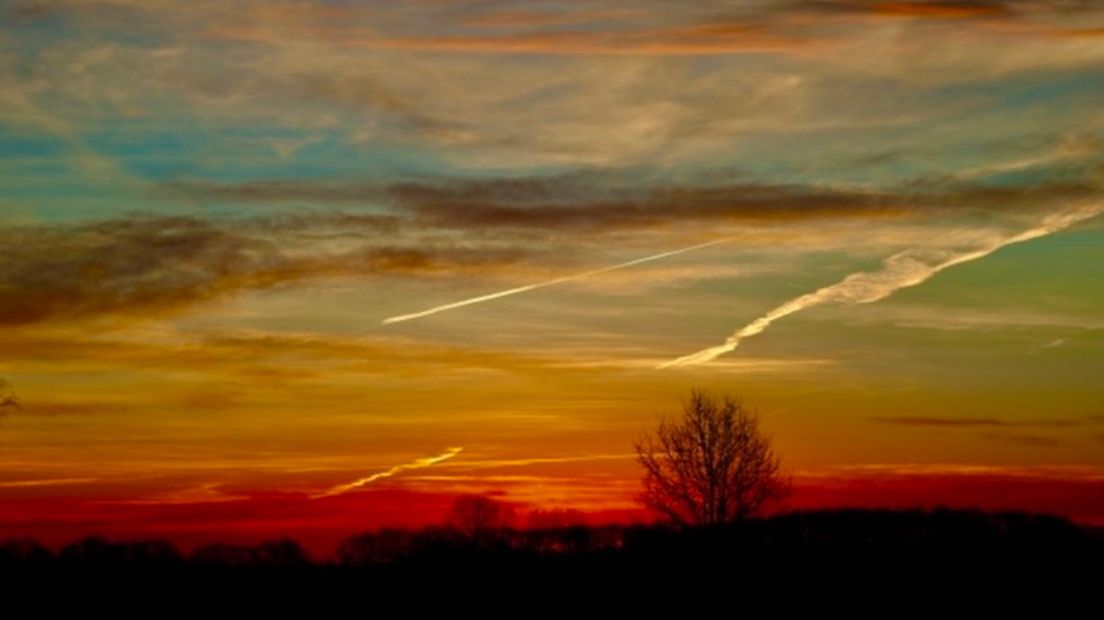 Jan Kuipers maakte een prachtige foto van de zonsopkomst in Assen