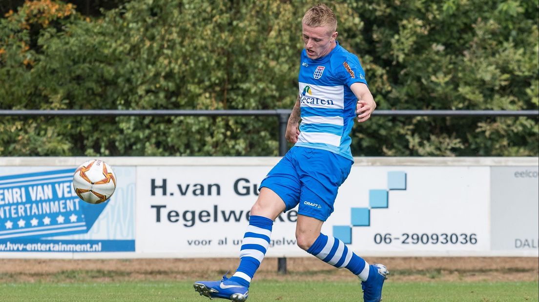 Steff Kaptein scoorde voor Zwolle