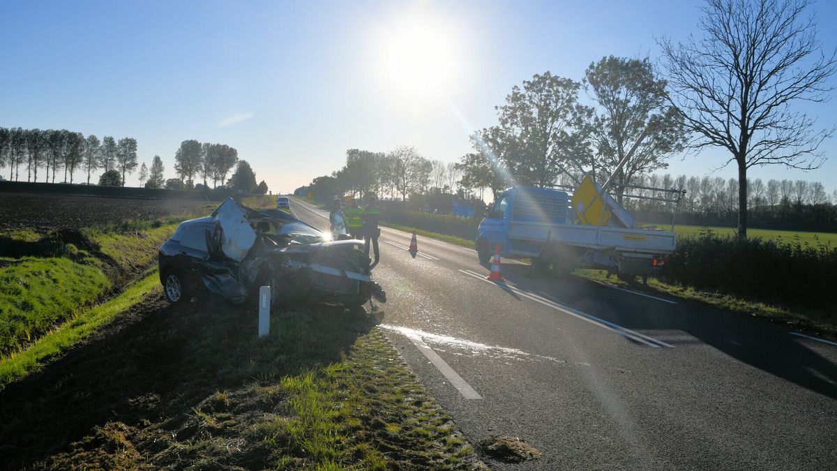 Gewonde na ongeluk op N656 van Tholen naar Sint Philipsland, weg weer open