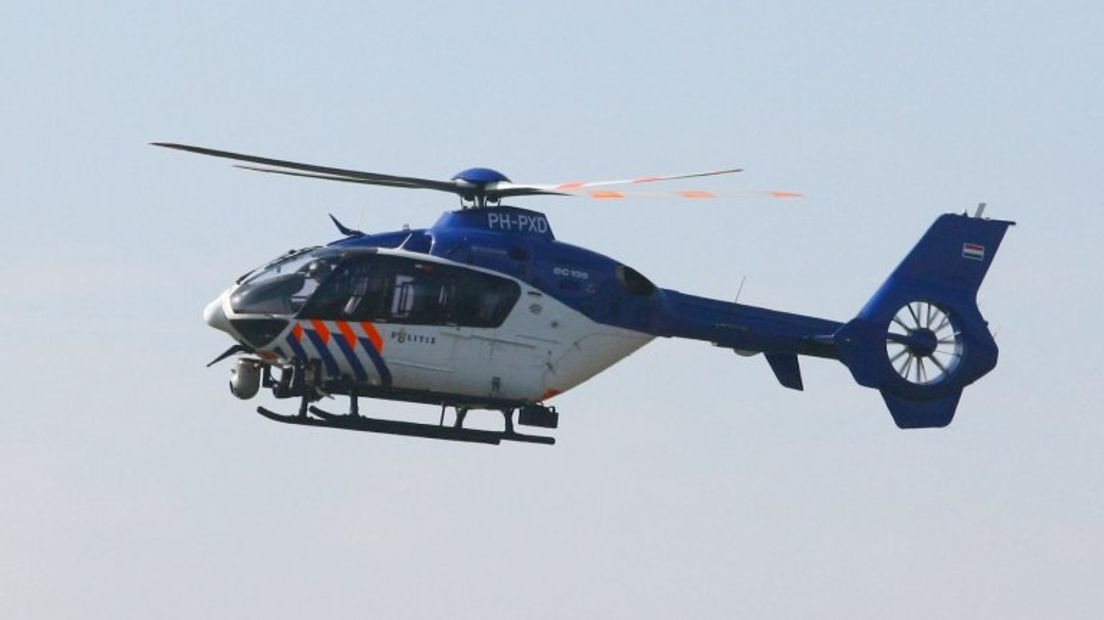 De politiehelikopter werd ingezet in Hoogeveen (Rechten: archief Van Oost Media)
