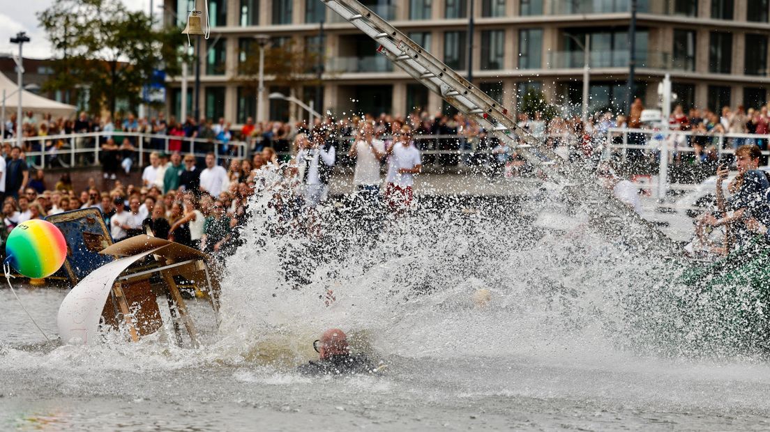 Veel zeepkisten vielen het water in