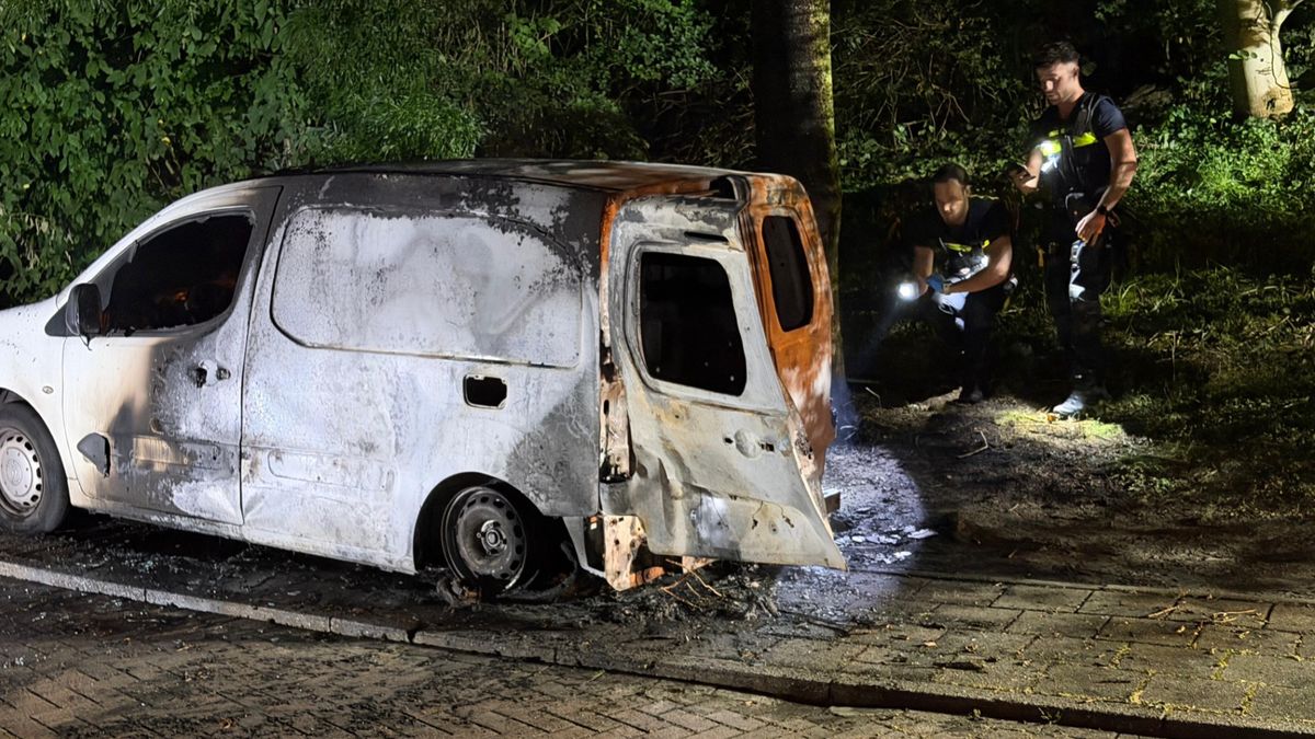 Auto brandt uit in Elsloo
