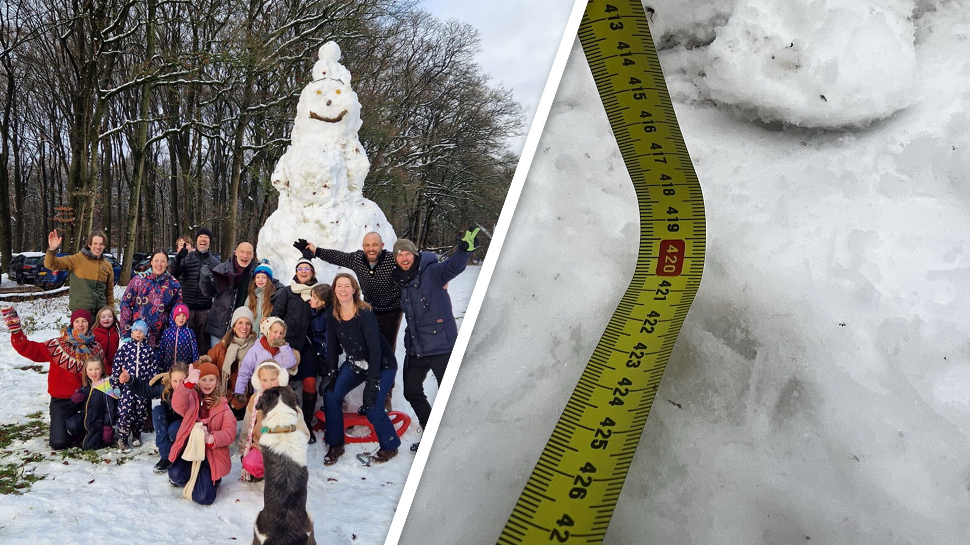 Na vuurwerkoverlast, bouwt dit dorp 'grootste' sneeuwpop: 'Amerongen positief op de kaart zetten'