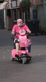 Roze Henkie kleurt Meppel