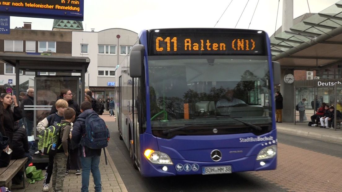 De bus tussen Aalten en Bocholt