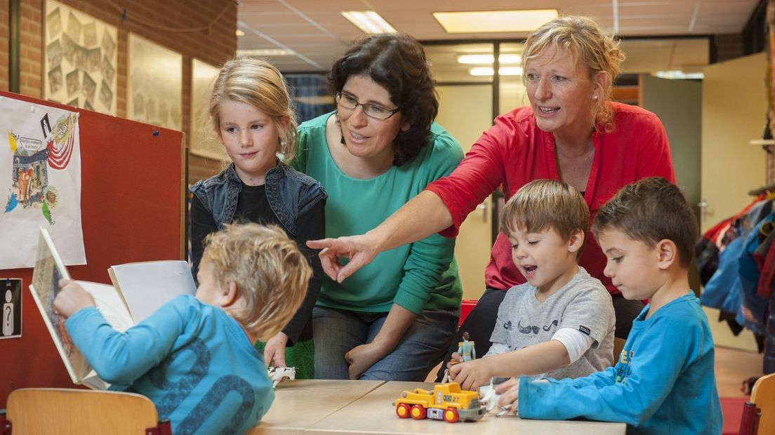 Kinderen met een taalontwikkelingsstoornis volgen speciaal onderwijs op de Kentalis Tine Marcusschool in Assen (Rechten: Kentalis)