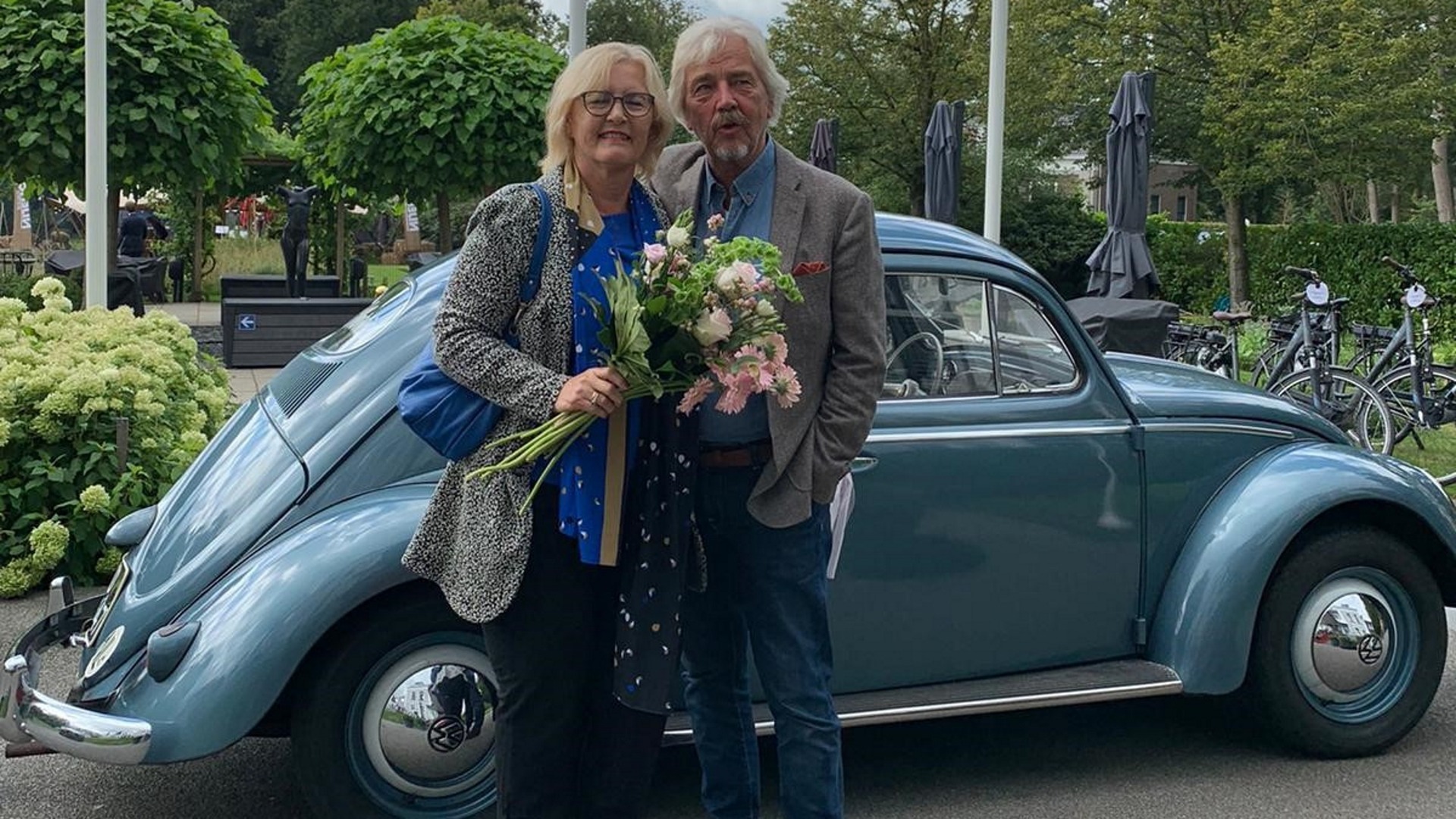 Jan Ploeg mei syn frou Gonnie