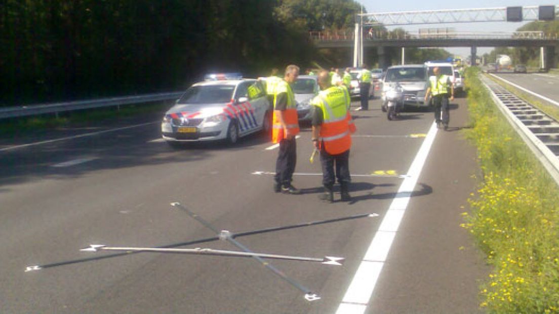 Motorrijder zwaargewond op A12