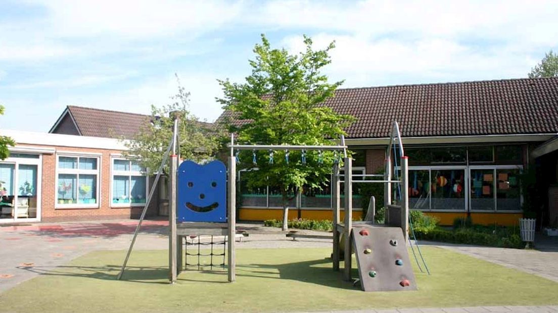 Schoolplein tijdens vakantie