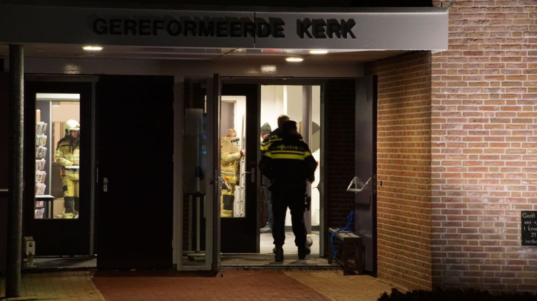 Brand in kerkgebouw Zwartsluis