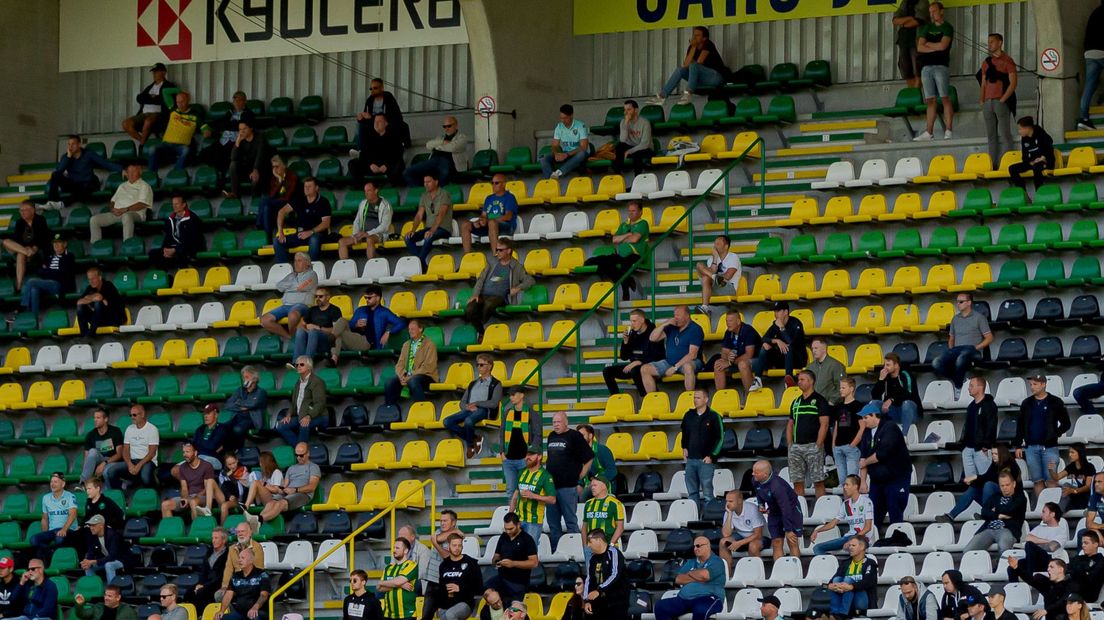 Eind september waren er voor het laatst supporters bij ADO Den Haag