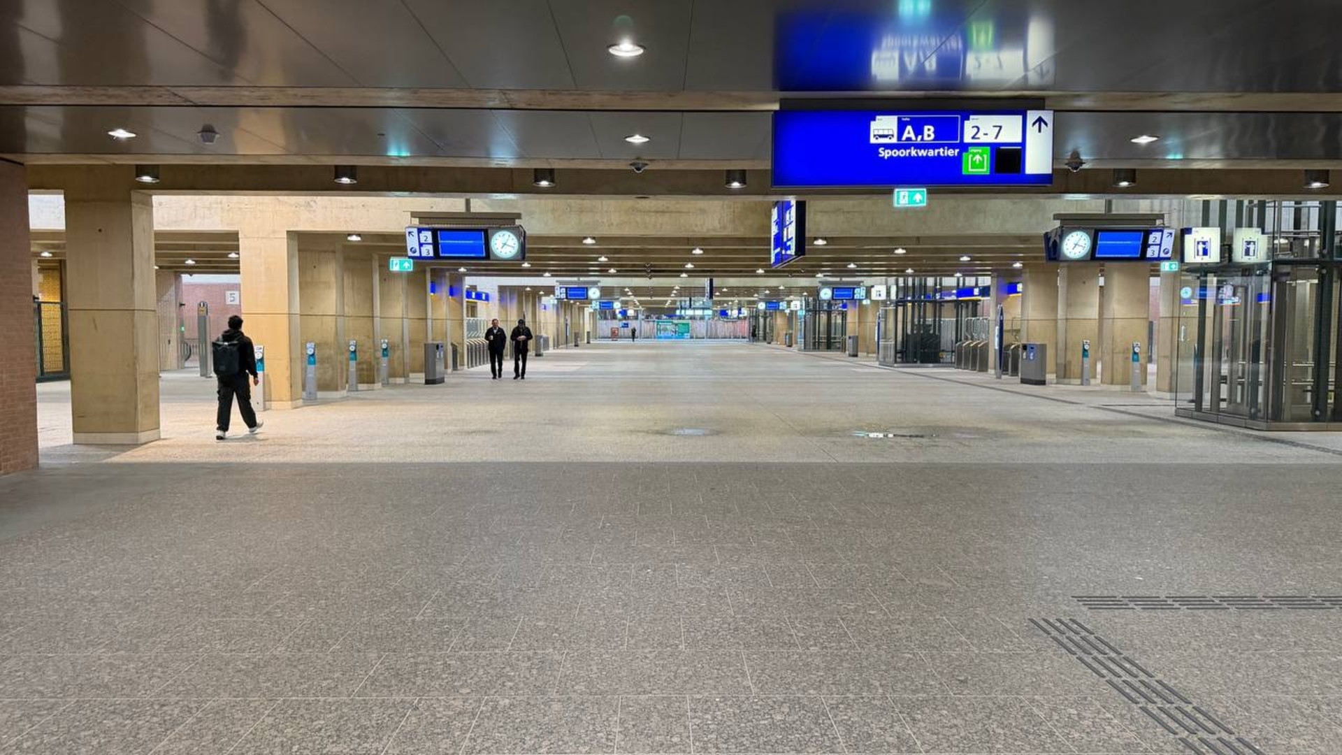 Het Hoofdstation woensdagmorgen