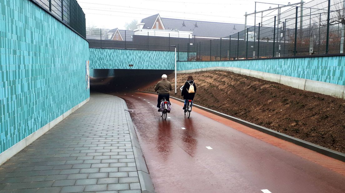 De nieuwe fietstunnel in Den Dolder.