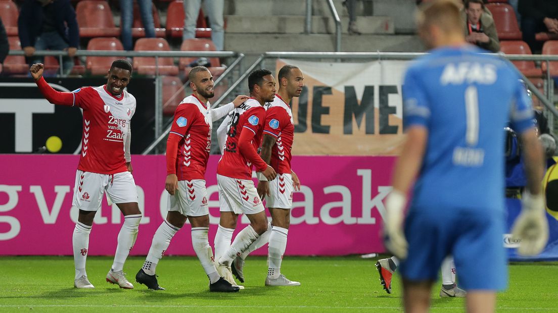 FC Utrecht viert de gelijkmaker tegen AZ