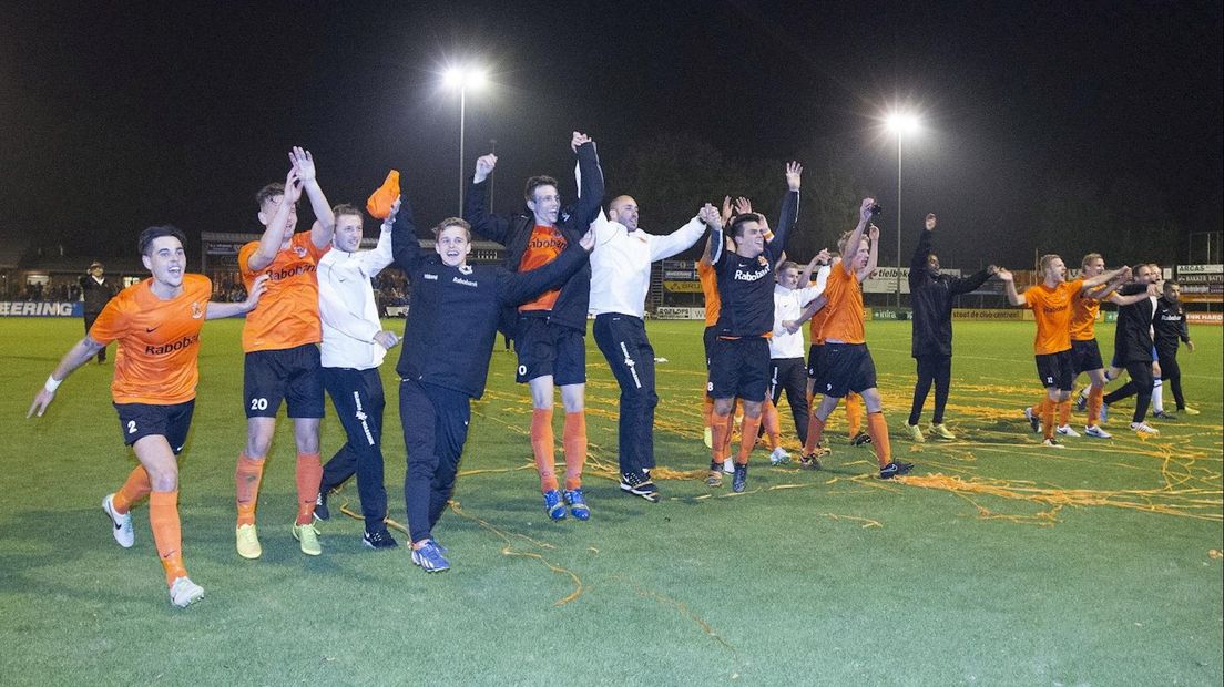 HHC na de overwinning op RKC Waalwijk