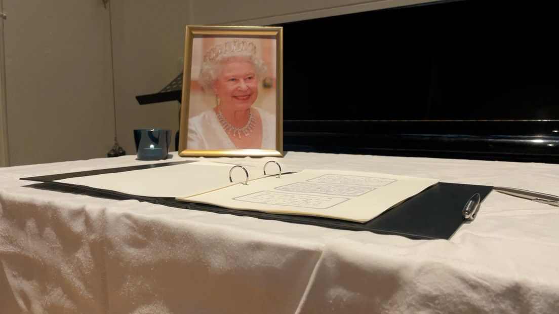 Condoleanceregister in de Holy Trinity Anglican Church